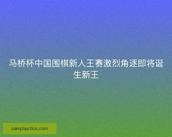 马桥杯中国围棋新人王赛激烈角逐即将诞生新王